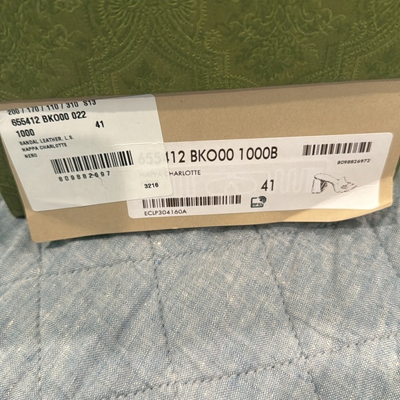 NIB Gucci Charlotte Horse-bit Sandal in Black Nappa Leather, size 41. - Picture 11 of 11